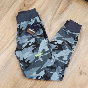 🧡NWT Spalding Blueish Gray  Camo Print Sweatpants Small